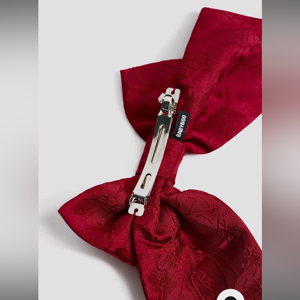 Babyboo Elsa Red Bow Barette - Picture 3 of 4